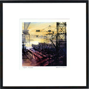 Clyde Cranes Framed Print