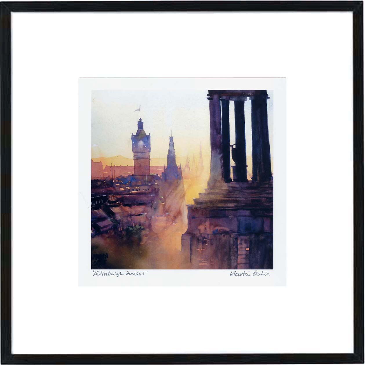 Edinburgh Sunset  Framed Print