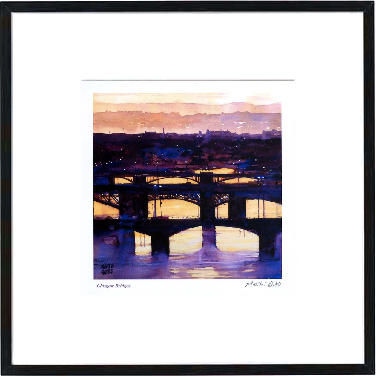 Glasgow Bridges  Framed Print