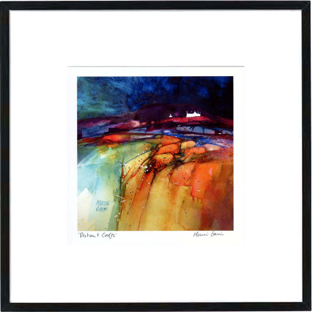 Distant Crofts Framed Print