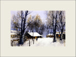 Winter Perthshire #2 Original watercolour by Martin Oates 52x34 cms